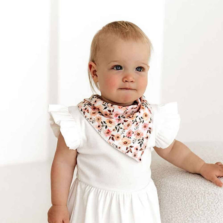 Spring Floral Organic Dribble Bib
