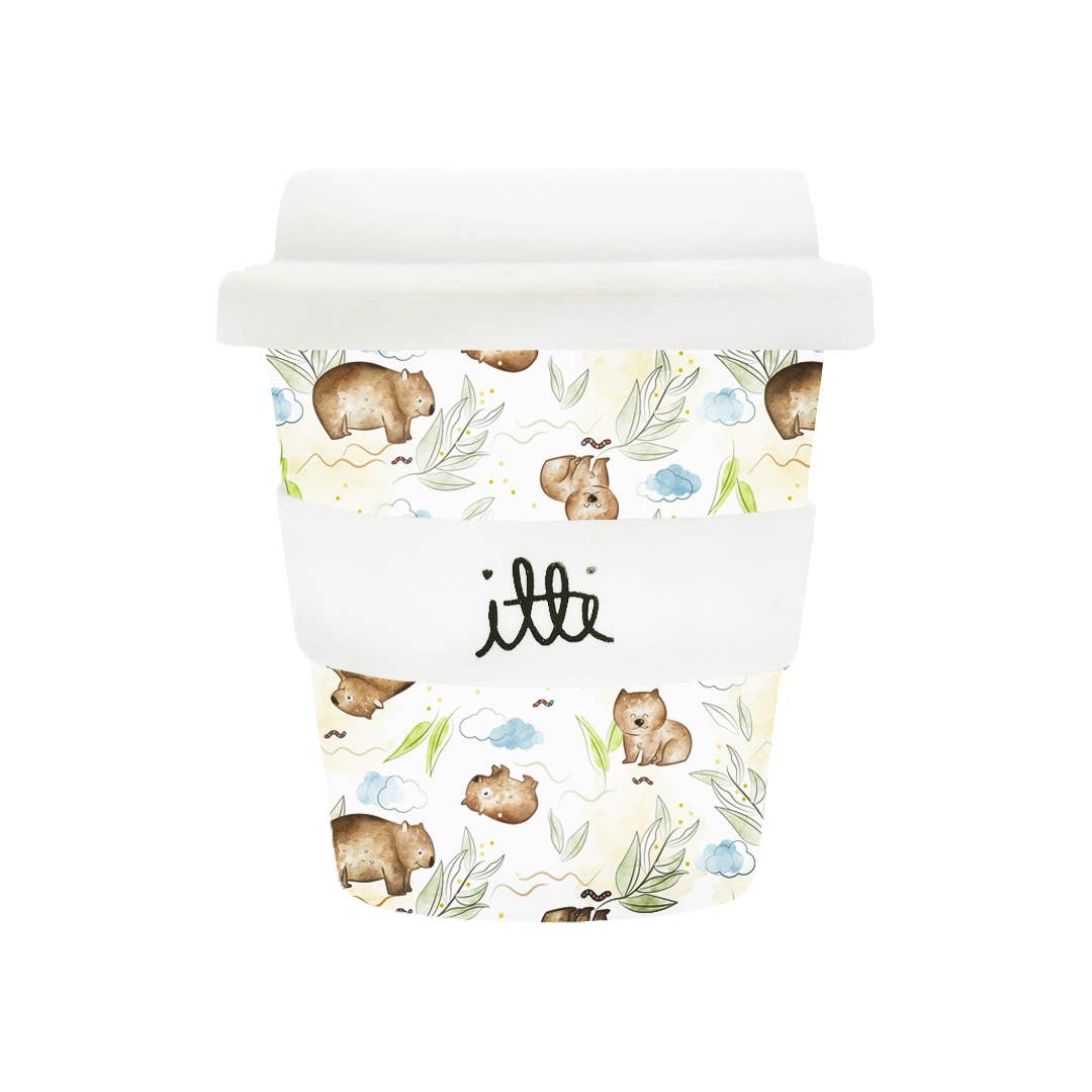 Itti Bamboo Baby Cino Cup + 2 Straws - Womble