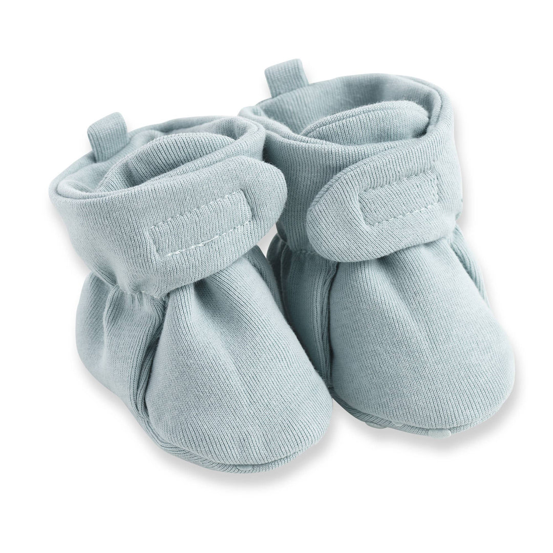 Baby's Blue Cotton Booties