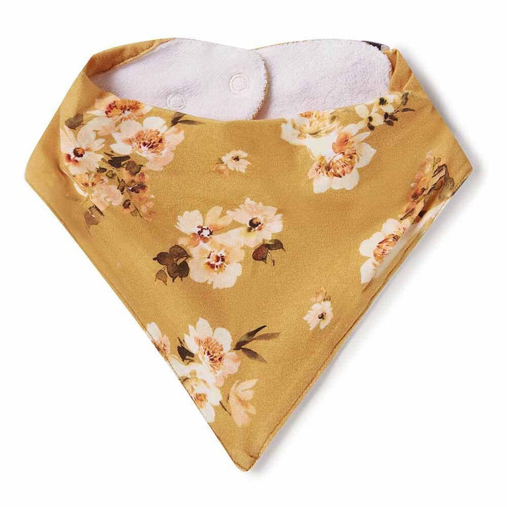 Golden Flower Organic Dribble Bib