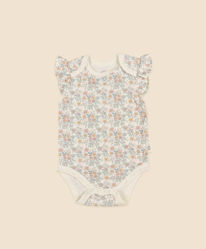 Flutter Sleeve Baby Bodysuit - Daisy Daisy