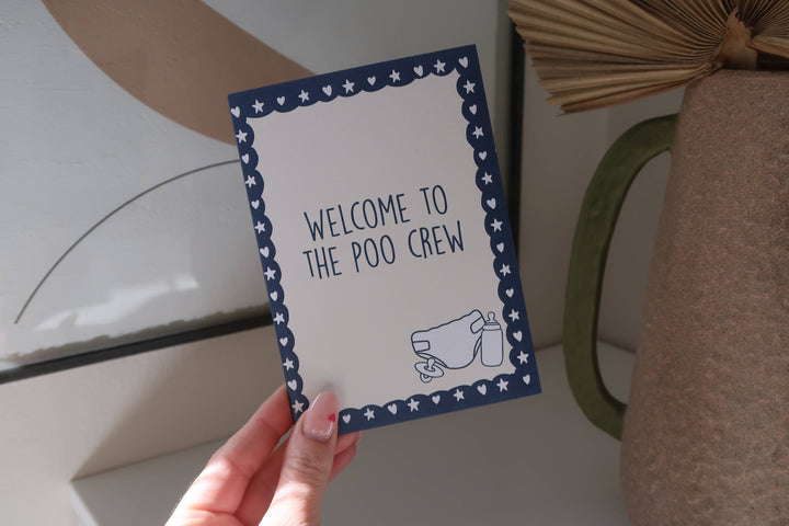 Poo Crew | Newborn Card | Baby Shower Card | Card For Baby