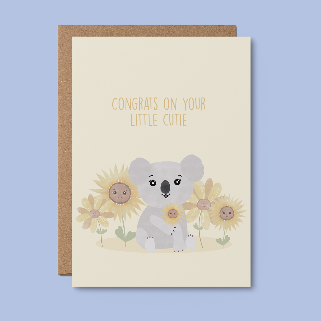 Little cutie | Aussie CARD, baby shower, newborn, pregnancy