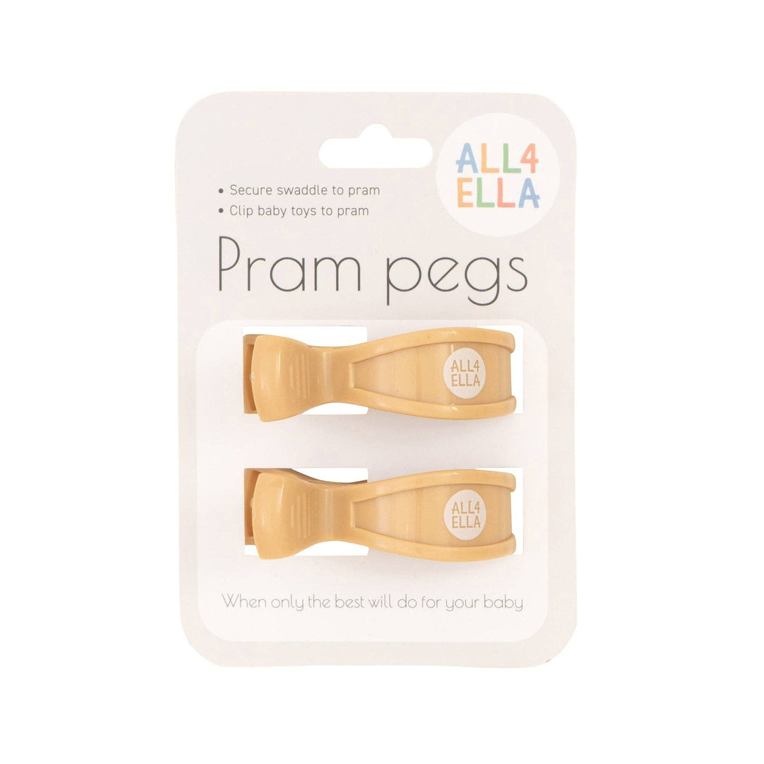 Pram Pegs 2pk - Sand