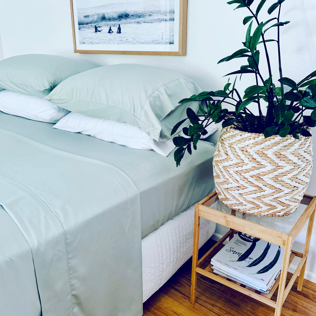 Organic Bamboo Sheet Sets I Luxurious Bedding I Noosa Bed Body Baby