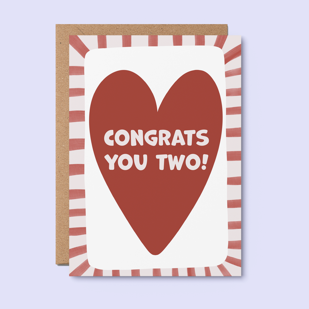 Congrats You Two card | Wedding Card | Engagement Card