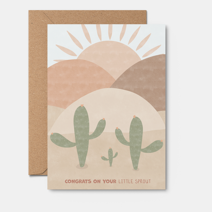 Little sprout | BABY GREETING CARD