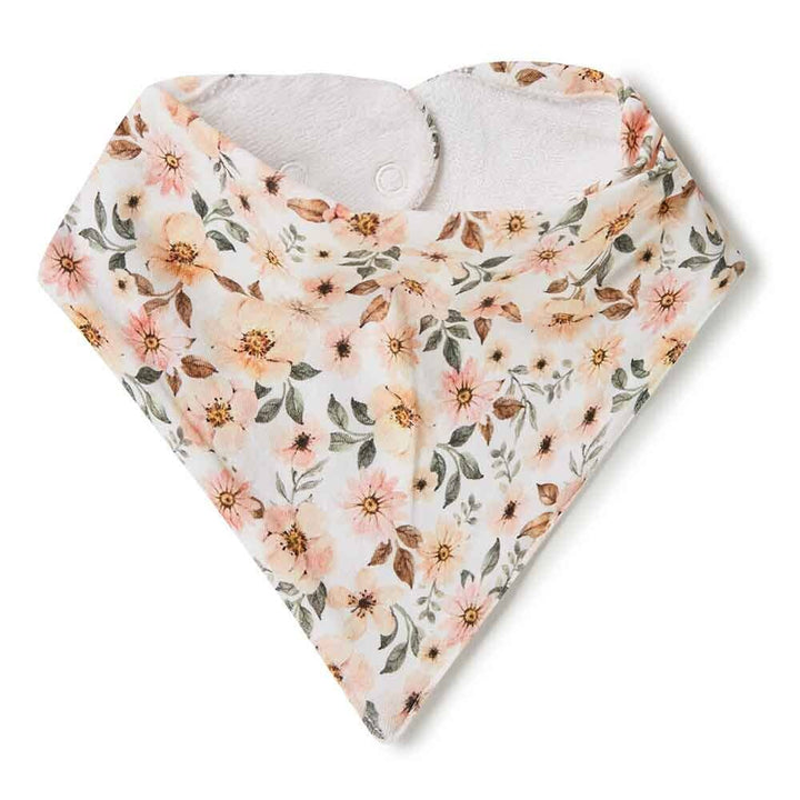 Spring Floral Organic Dribble Bib