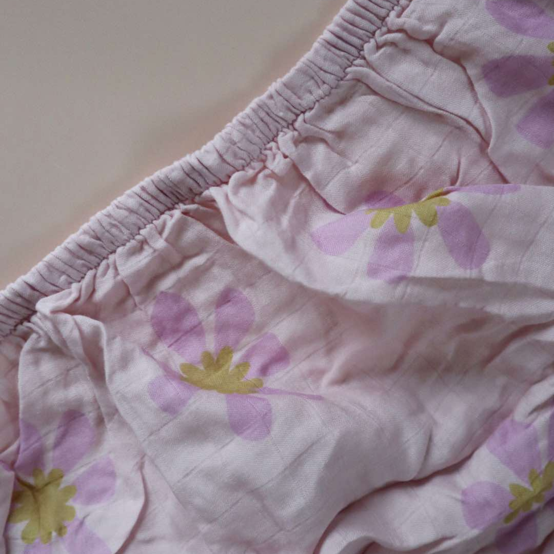 Posy Fitted Cot Sheet - 70% Bamboo + 30% Cotton