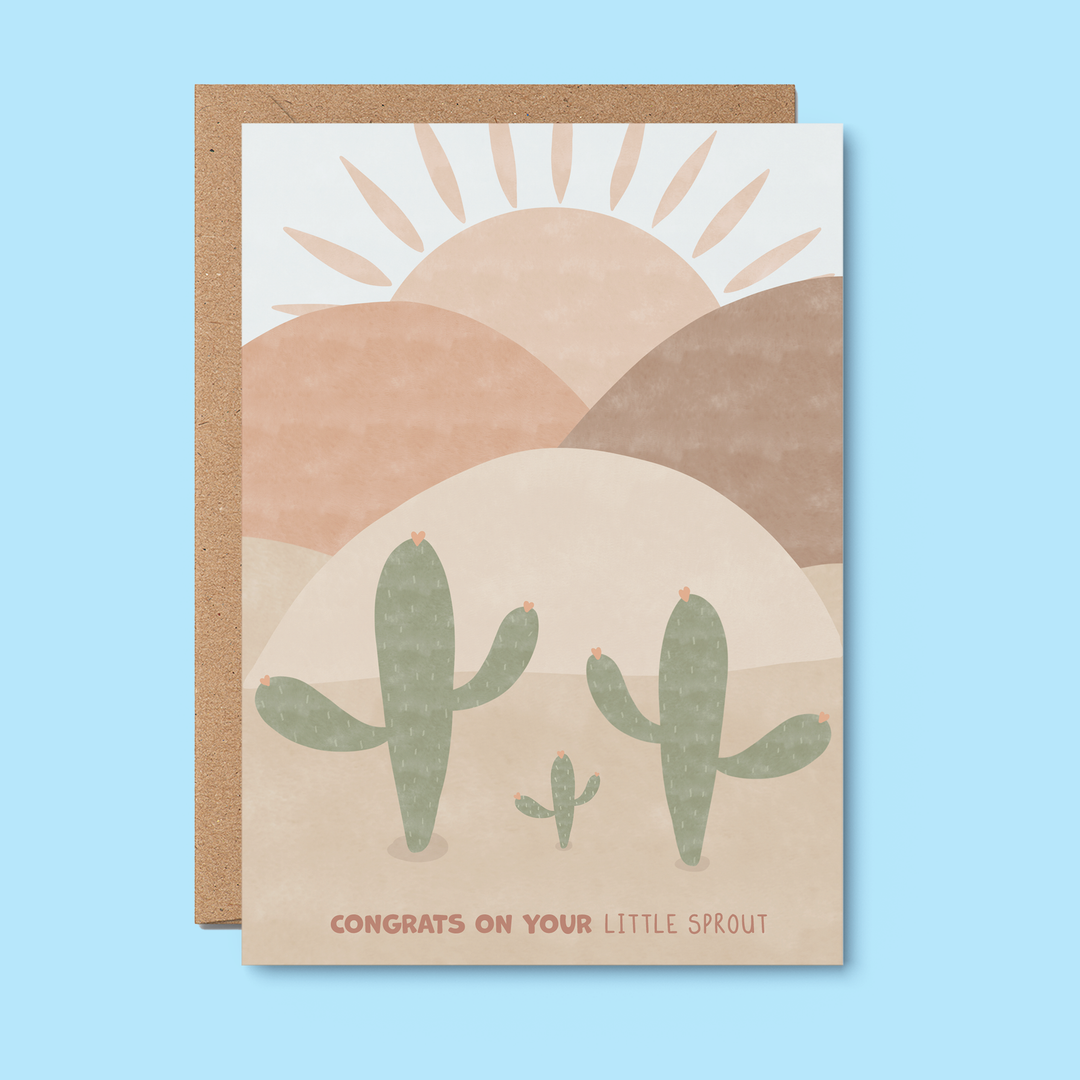 Little sprout | BABY GREETING CARD