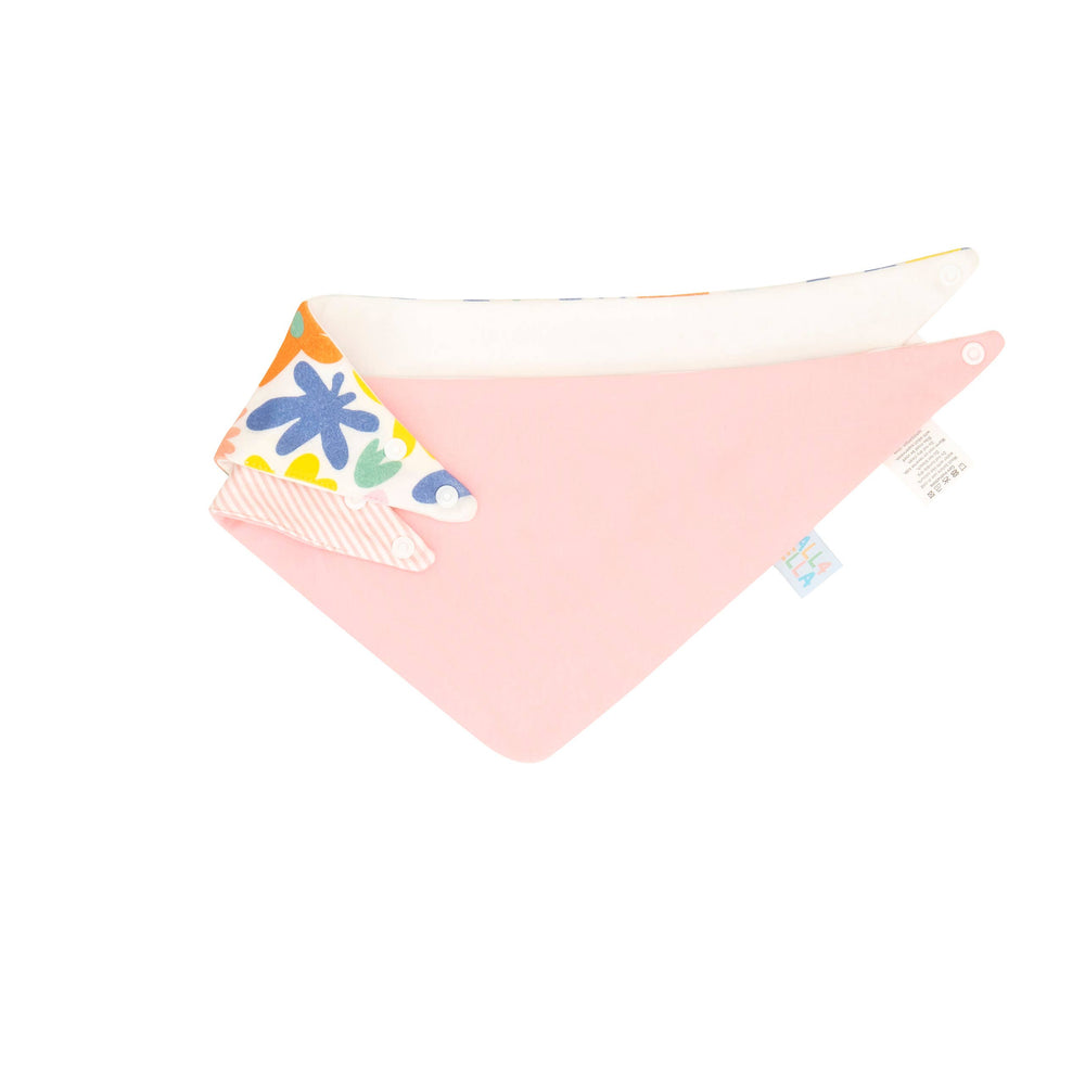 Bandana Bibs 2pk - Bright Floral