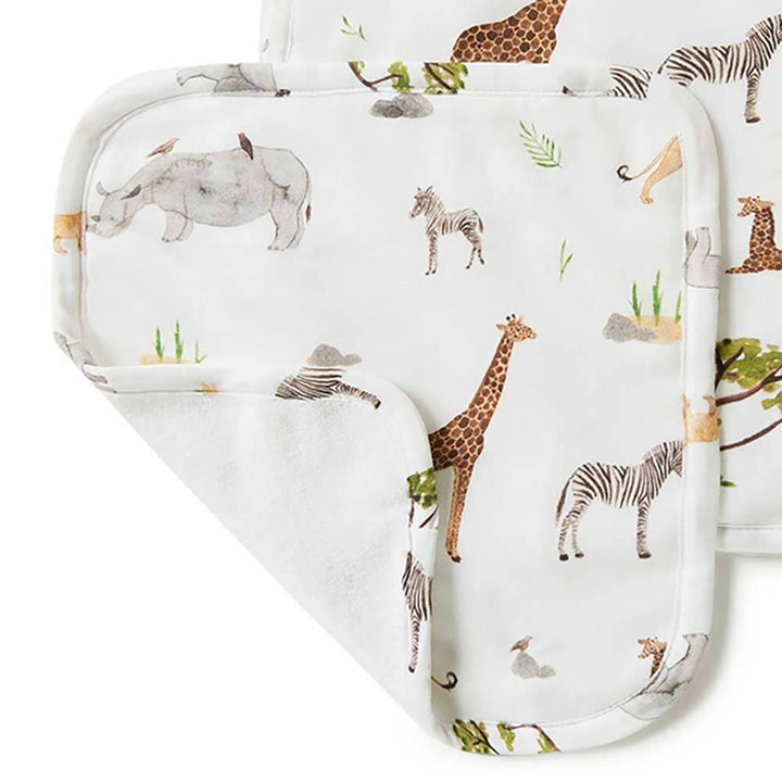 Safari Organic Wash Cloths - 3 Pack