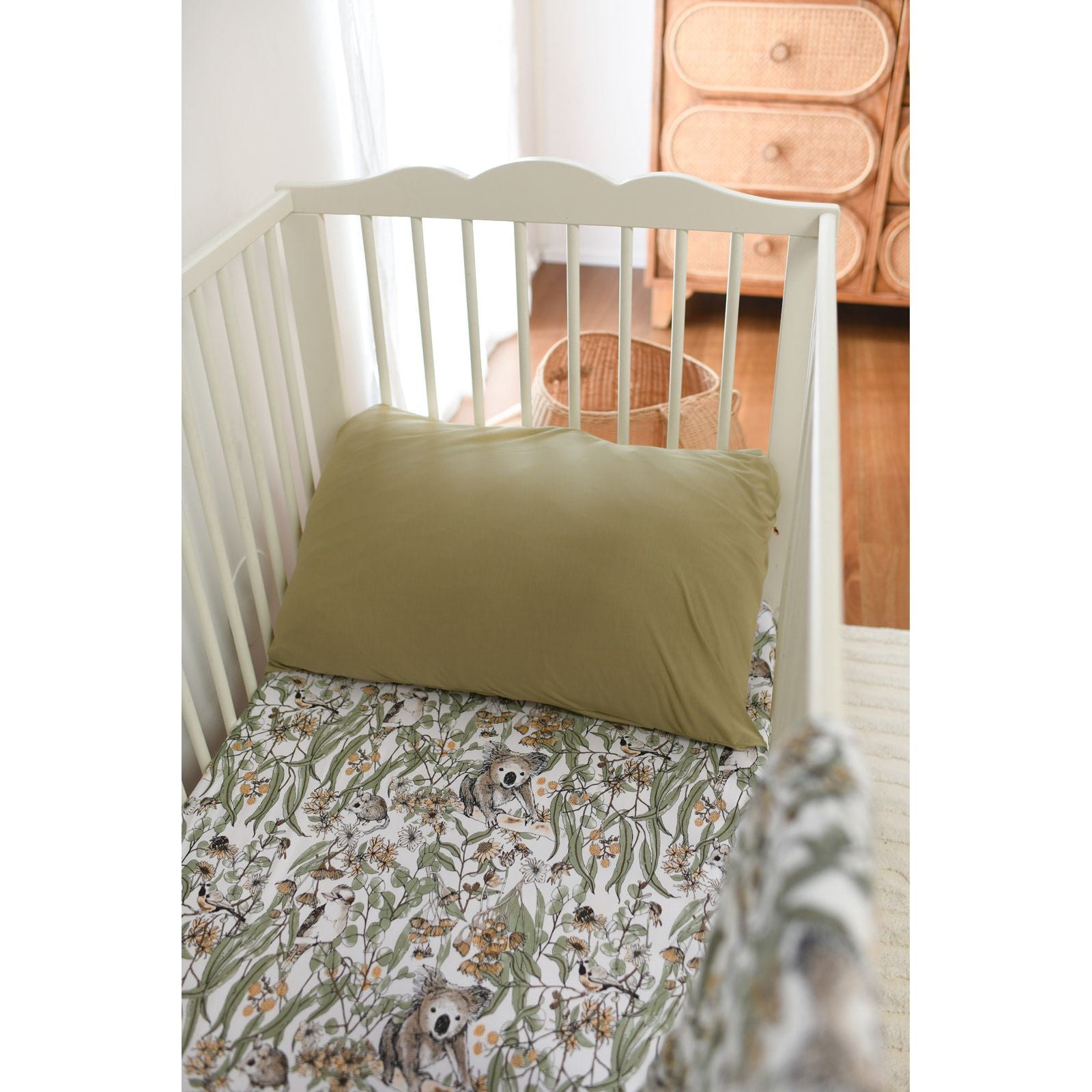 Luna’s Treausures Bamboo Jersey Cot Sheet Noosa BedBodyBaby