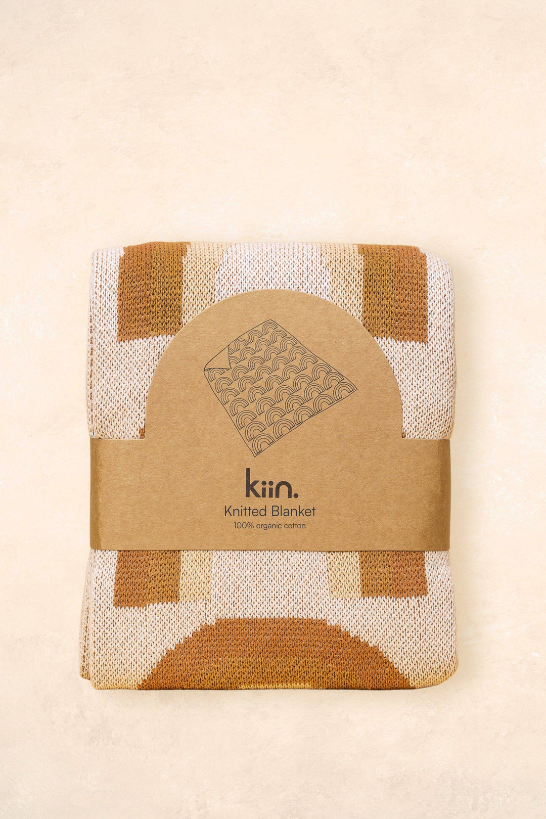 Baby Blanket Organic Cotton Knit - Rainbow