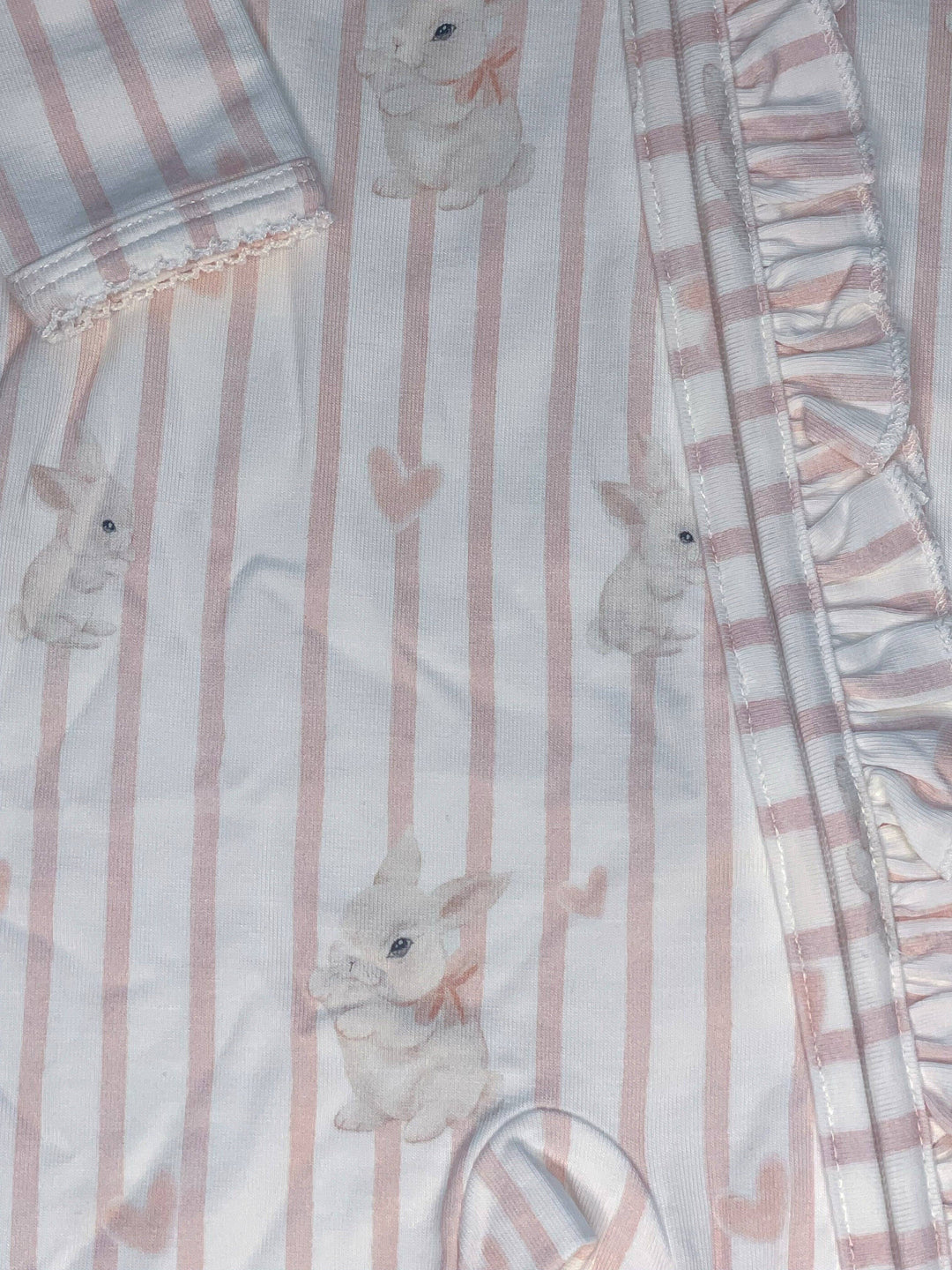 Bamboo/Organic Cotton Growsuit - Bunny Love