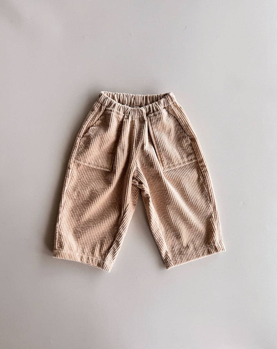 Cotton Corduroy Pants | Wheat