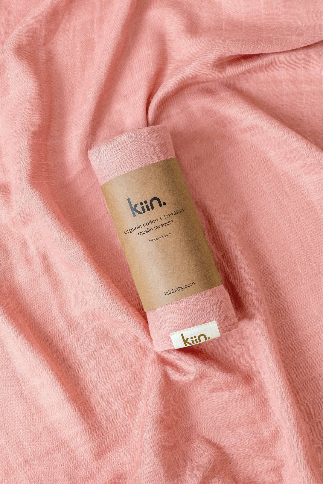 Organic Muslin Swaddle - Peony