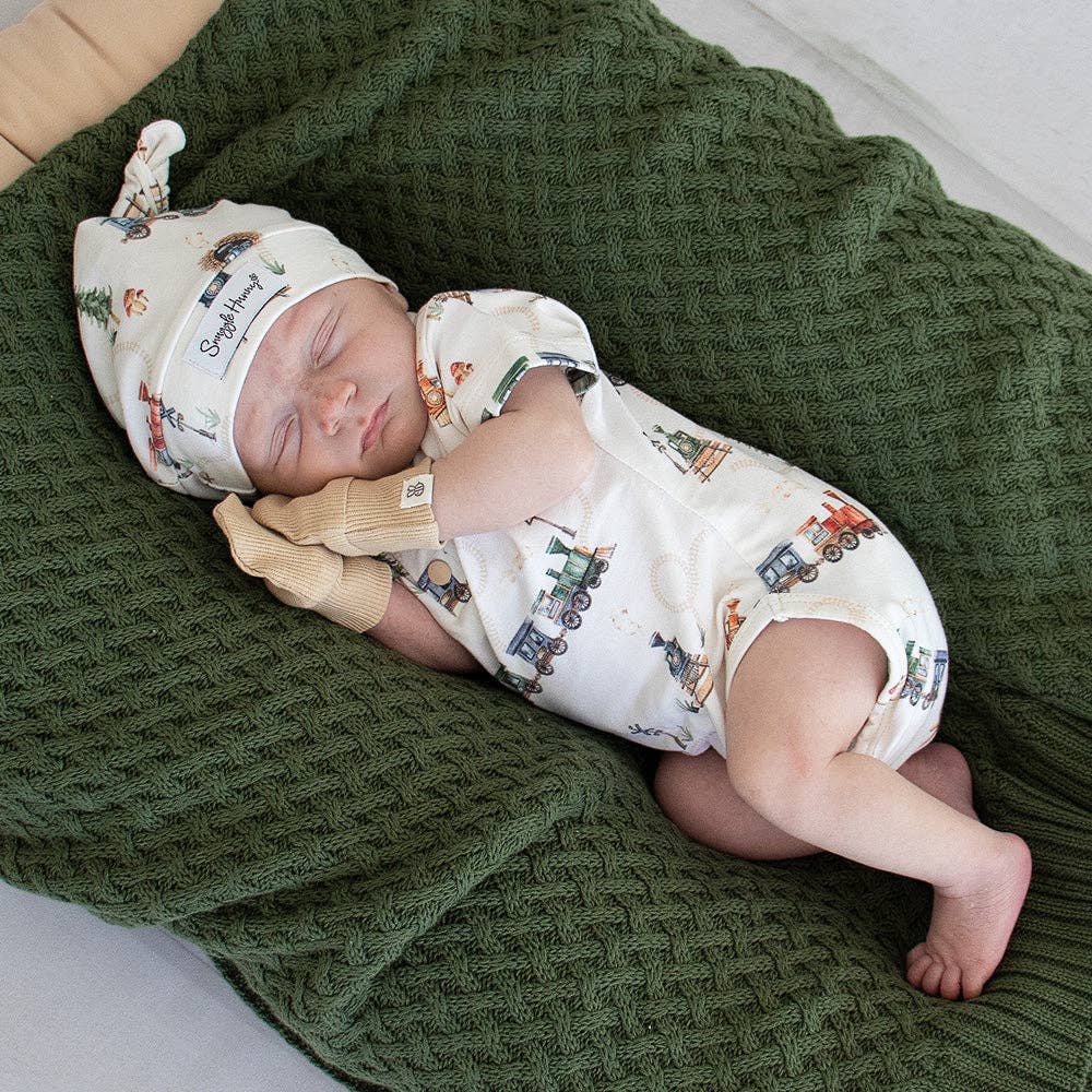 Pebble Organic Cotton Rib Mittens