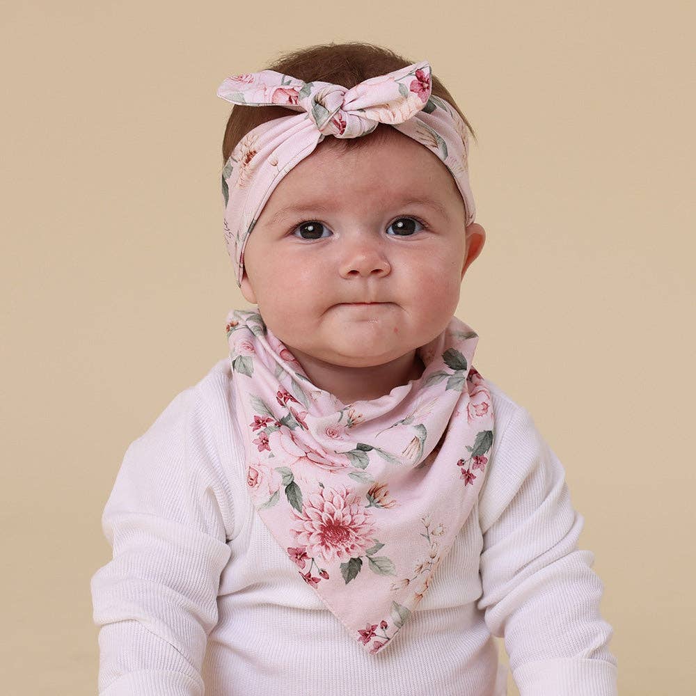 Birds & Blooms Organic Dribble Bib