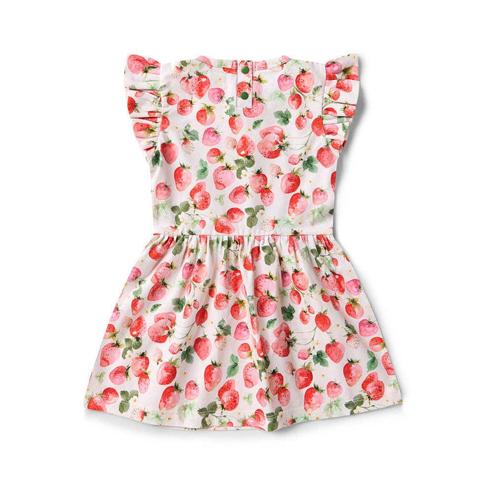 Strawberry Short Sleeve Organic Dress