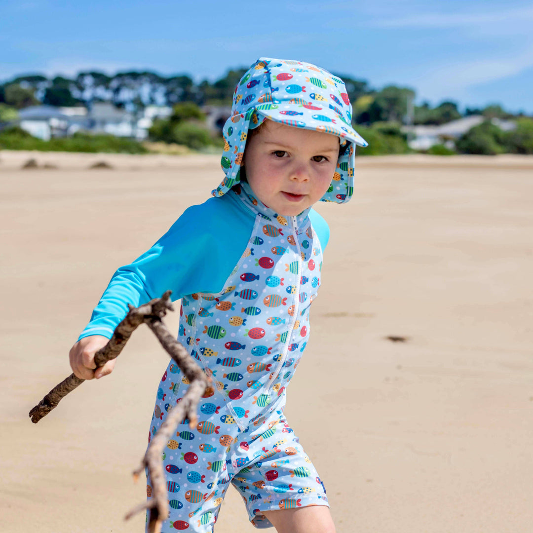 Sun Swim Flap Cap | Fish Frenzy
