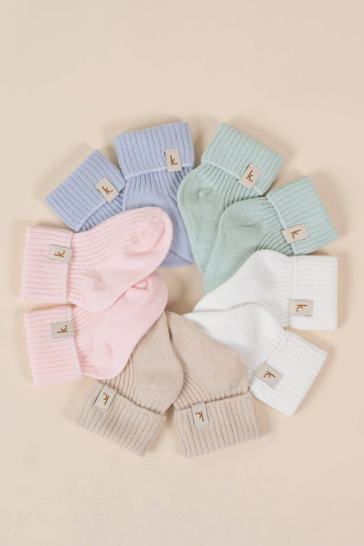 Cotton Ribbed Baby Socks