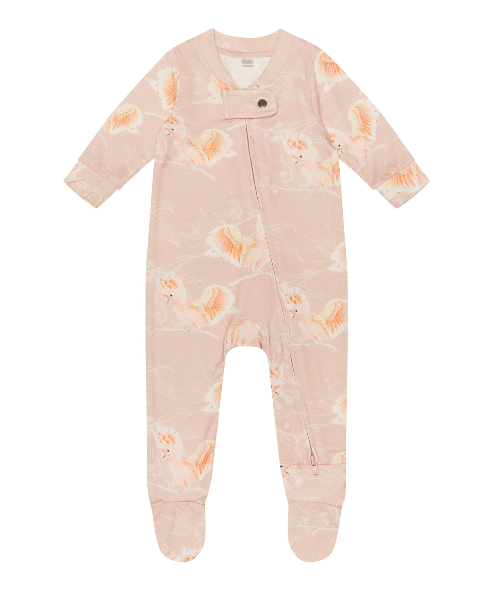 Cockatoo Organic Cotton Zip Growsuit