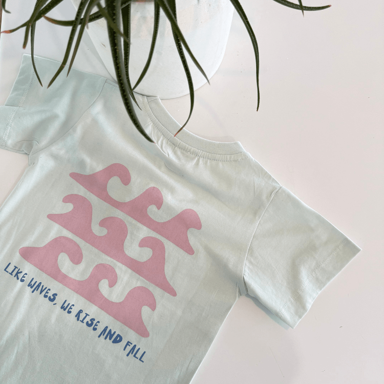 Like Waves Kids Tee – Blue Mist