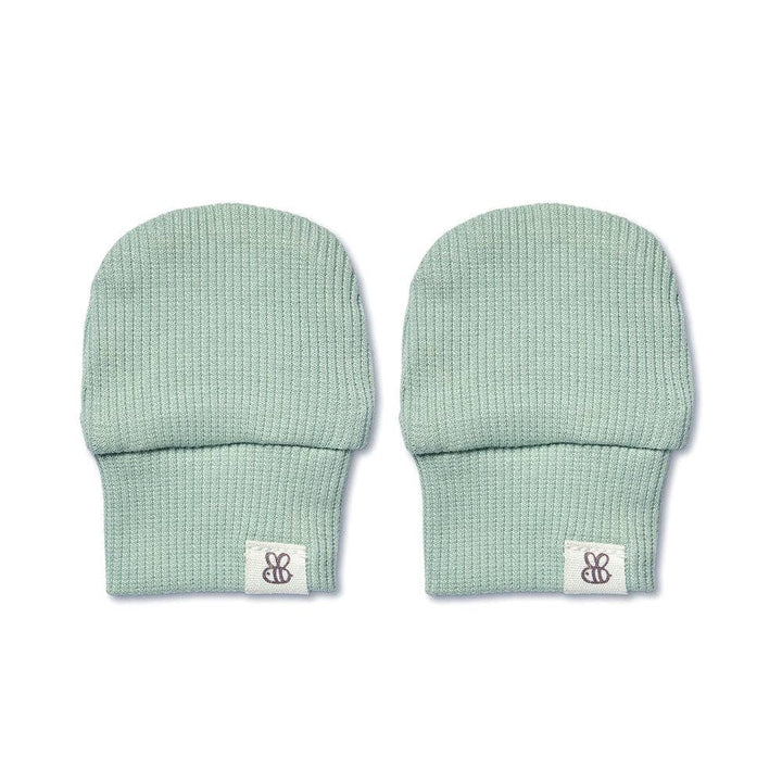 Sage Organic Cotton Rib Mittens