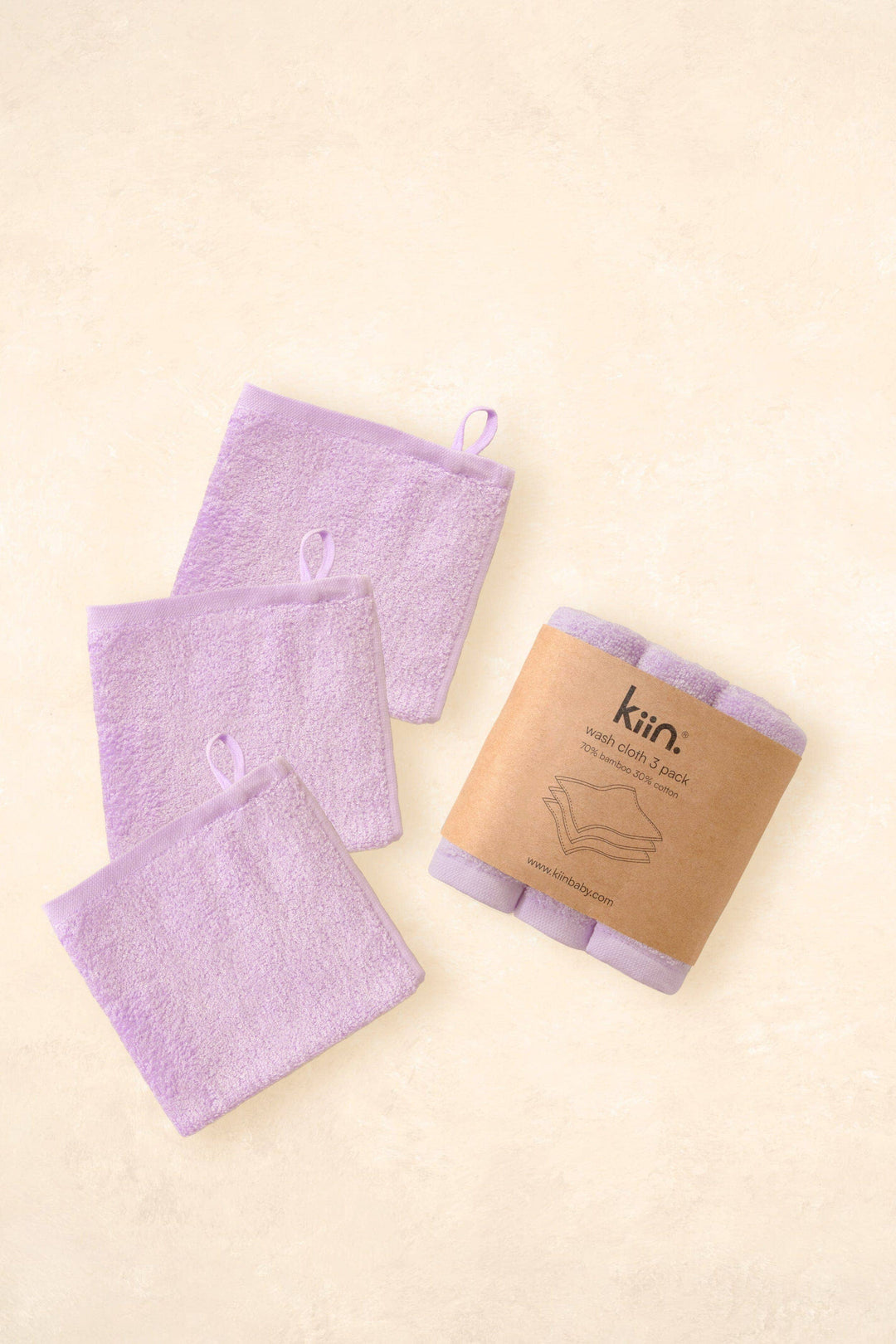 Kiin Baby Wash Cloths 3 Pack