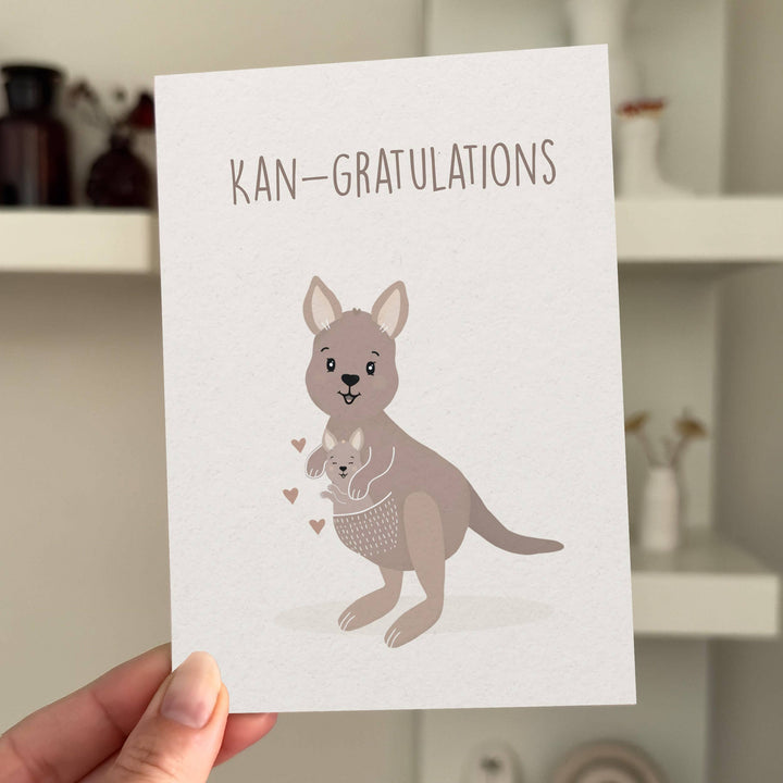 Kan-gratulations! - Baby Shower Greeting Card