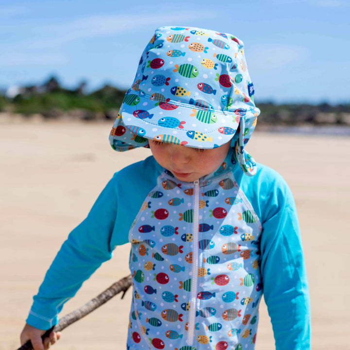 Sun Swim Flap Cap | Fish Frenzy