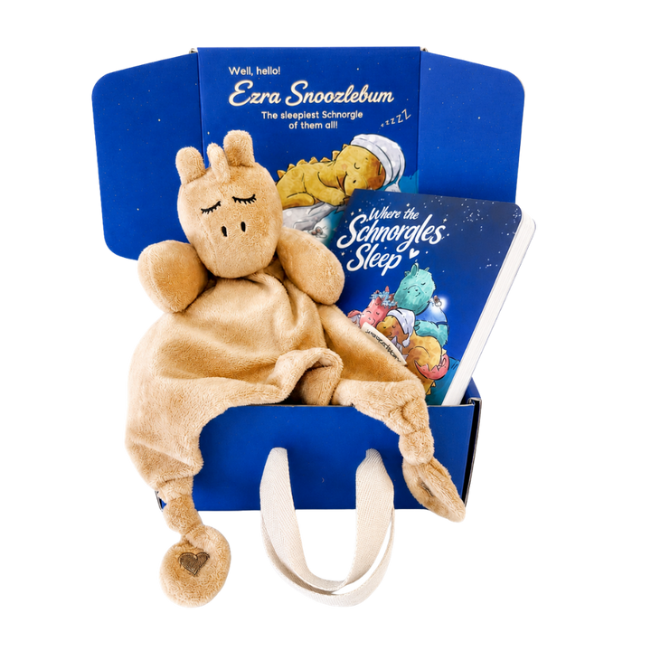Baby Gift Set | Plush Dinosaur Comforter & Board Book