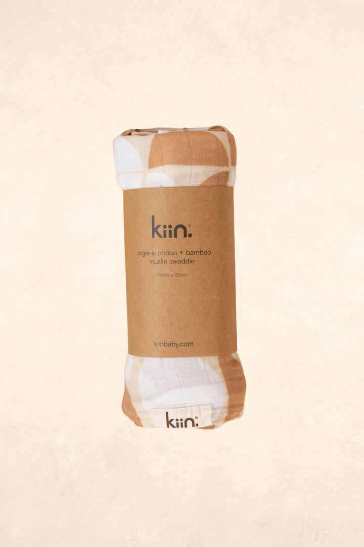 Organic Muslin Swaddle - Pebble