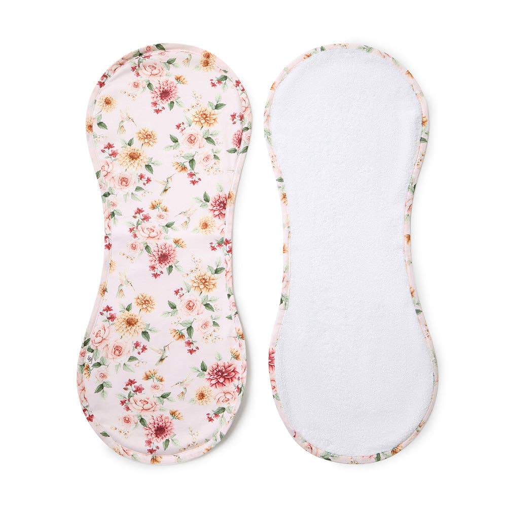Birds & Blooms Organic Cotton Burp Cloth