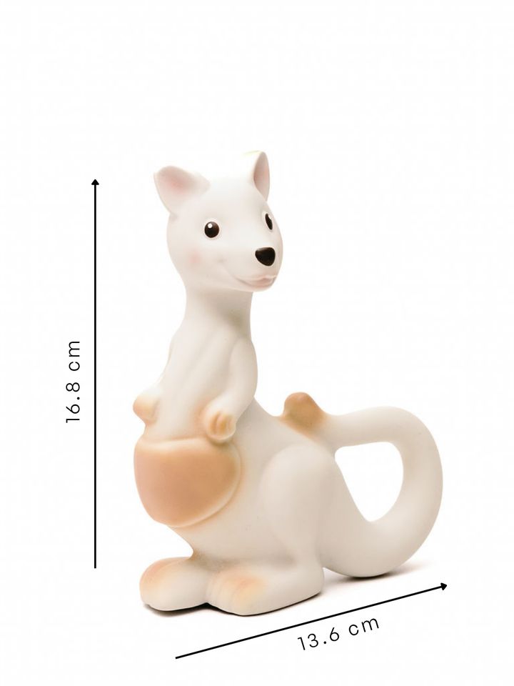 Rosie the Roo:  Natural Rubber Teething Toy
