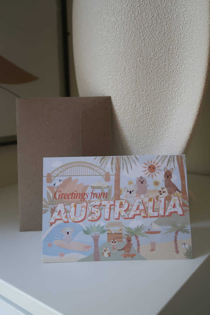 Greetings from Australia | Aussie icons GREETING CARD