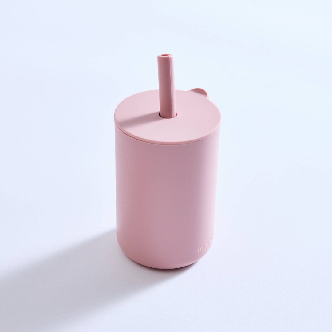 Milk Addict Silicone Cup And Straw Set