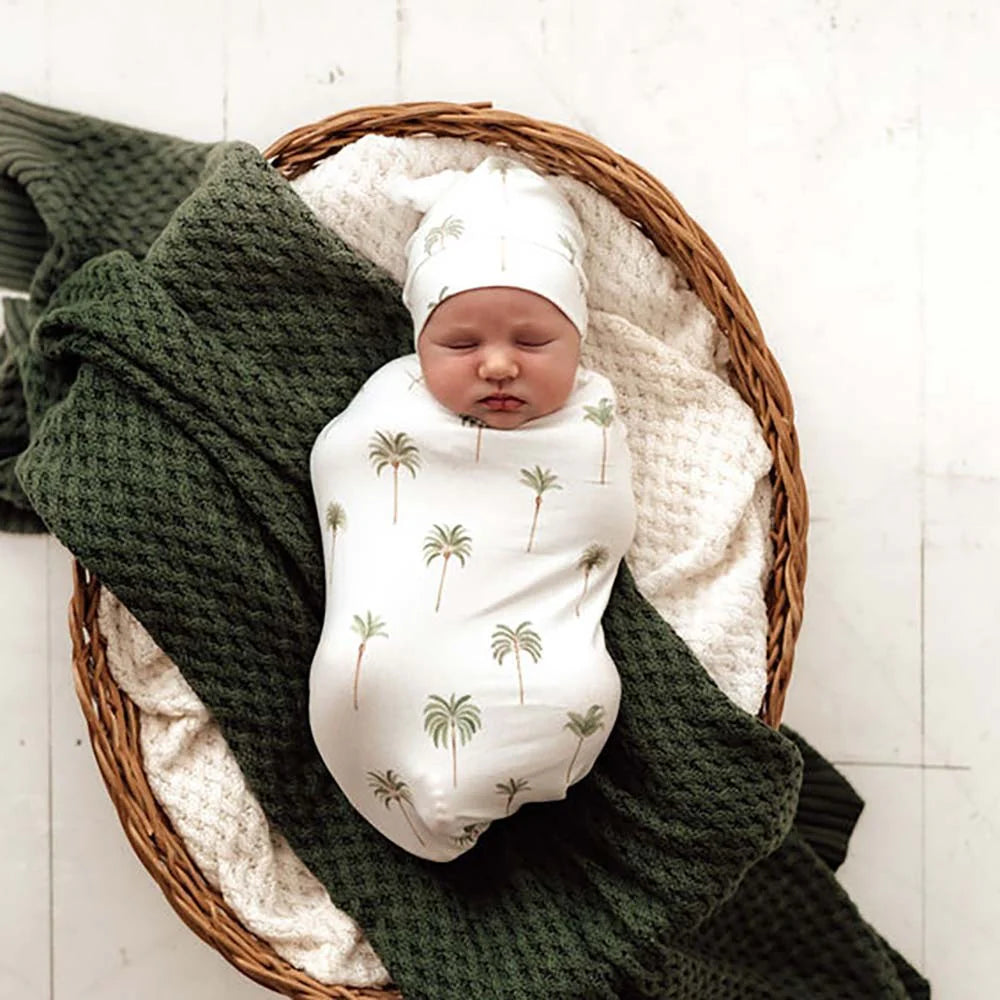 Snuggle Hunny Swaddle Sack & Top Knot Set