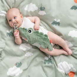 Cozy Friend croc - pacifier attach and comforter