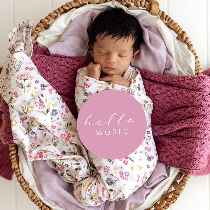 Gracie Organic Jersey Wrap & Topknot Set