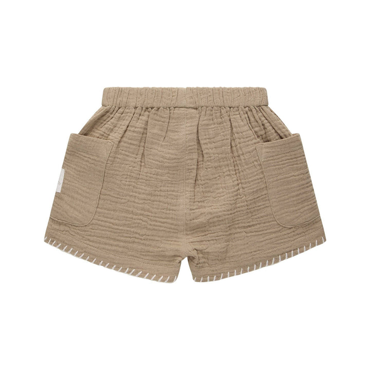 Baby & Toddler Woven Short - Mocha colour