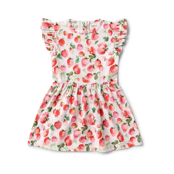 Strawberry Short Sleeve Organic Dress