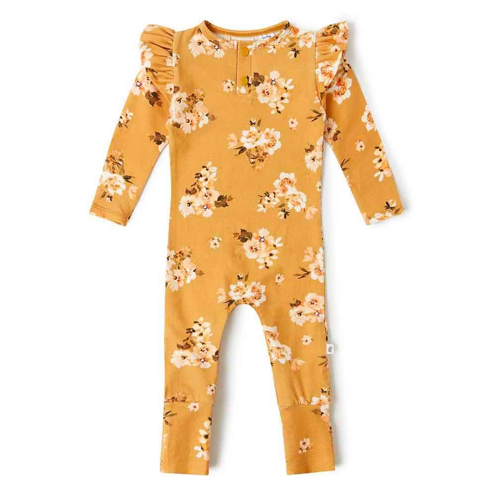 Golden Flower Organic Cotton Growsuit