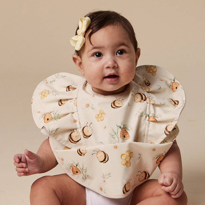 Bumblebees Frill Snuggle Bib
