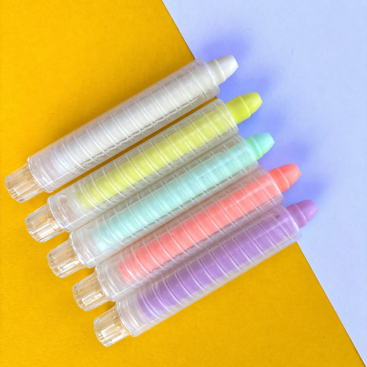 12pcs Neon Dustless Chalk Crayons