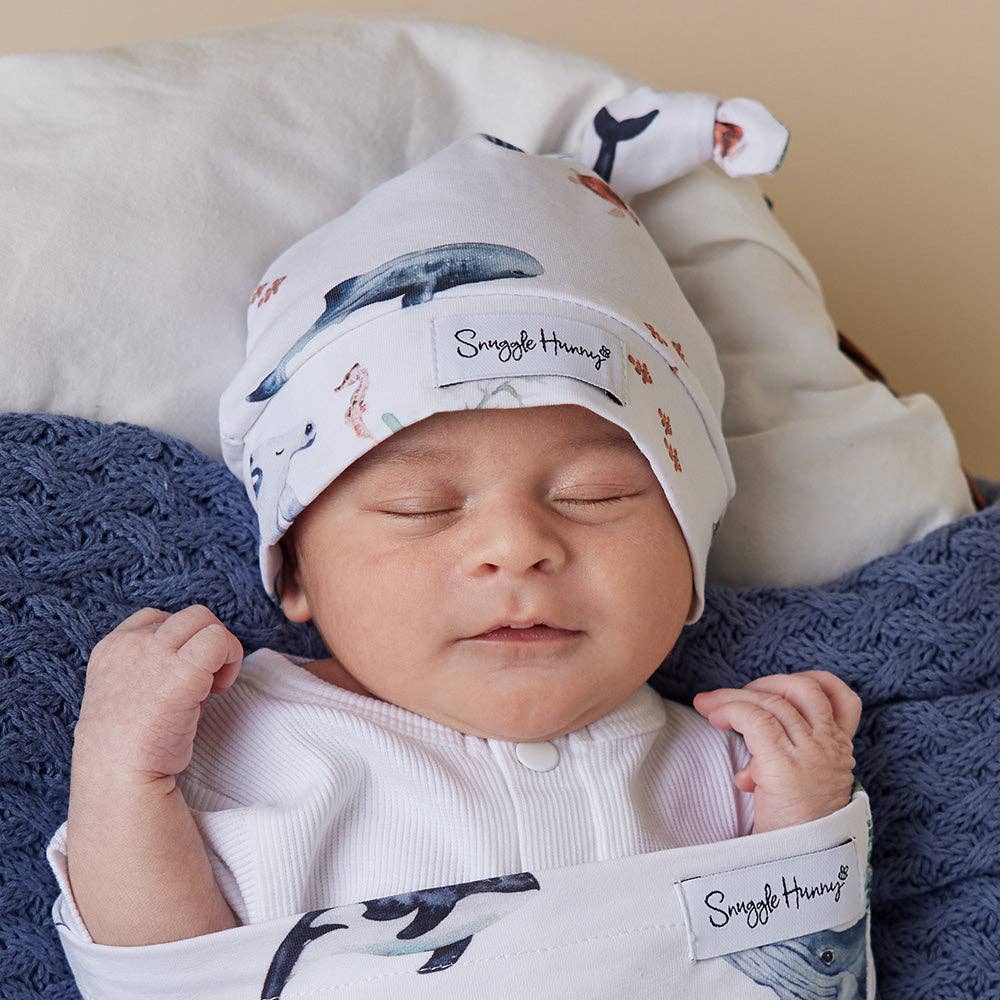 Ocean Organic Knotted Beanie