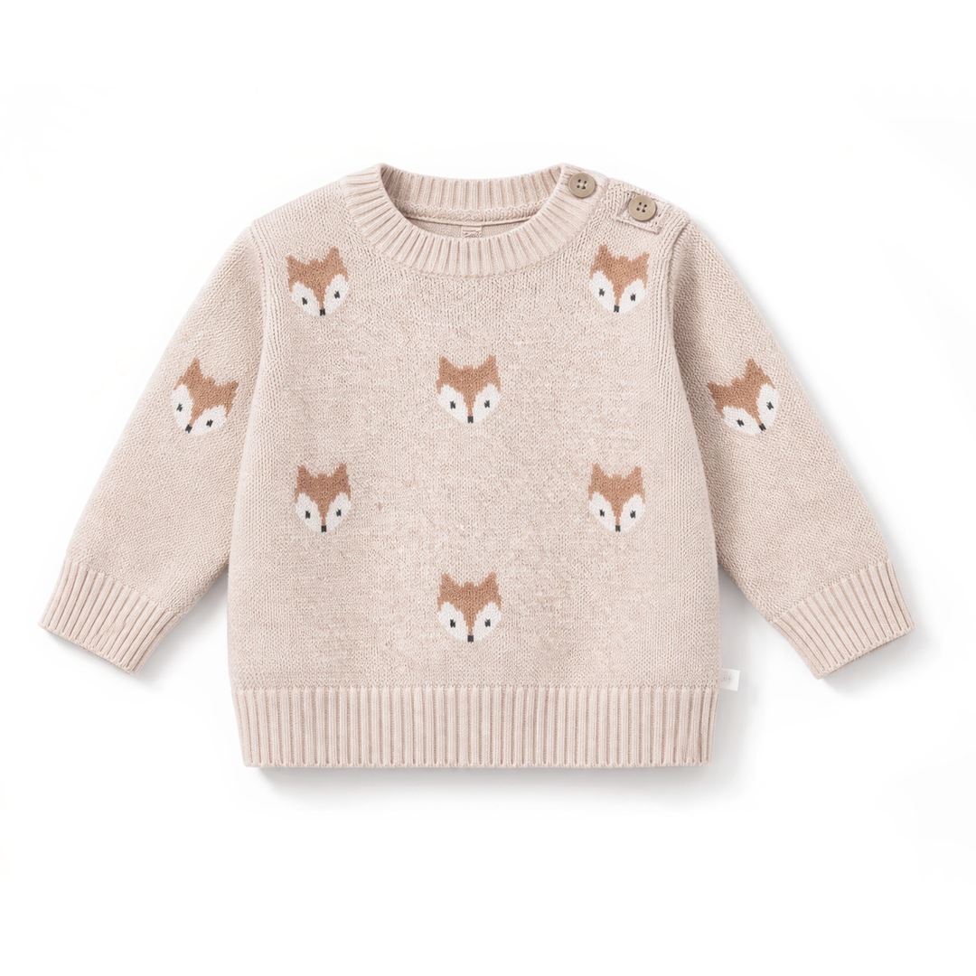 Fox Knit Jumper - Organic Cotton