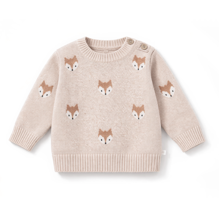 Fox Knit Jumper - Organic Cotton