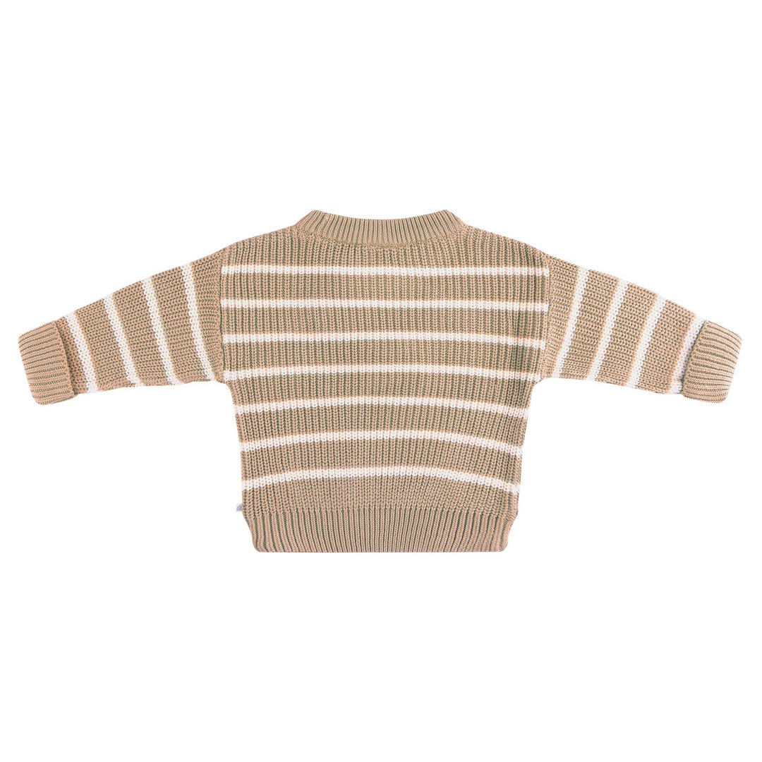 Chunky Rib Knit Jumper - Caramel Marle